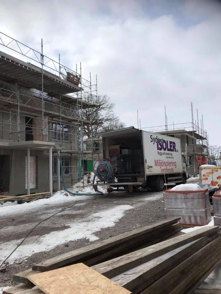 Renovering pågående